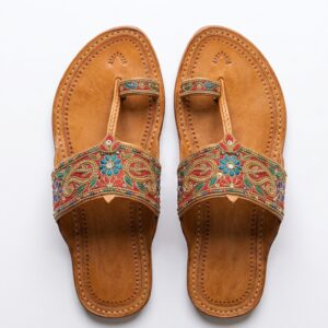 Embroidered Kolhapuri Chappal